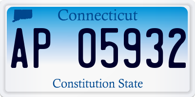 CT license plate AP05932