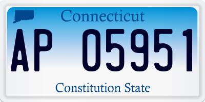 CT license plate AP05951