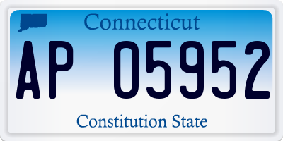 CT license plate AP05952