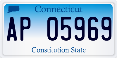 CT license plate AP05969