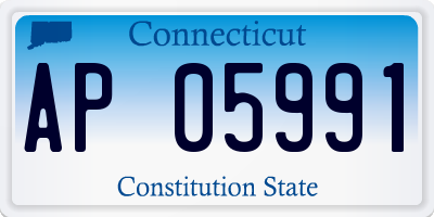 CT license plate AP05991