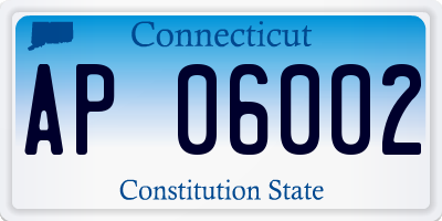 CT license plate AP06002