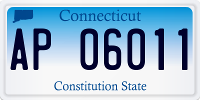 CT license plate AP06011