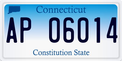 CT license plate AP06014