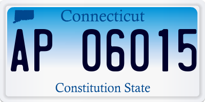 CT license plate AP06015