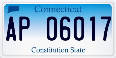 CT license plate AP06017