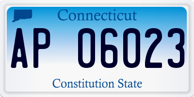 CT license plate AP06023