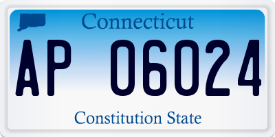 CT license plate AP06024