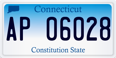 CT license plate AP06028