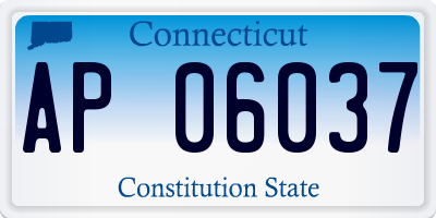 CT license plate AP06037