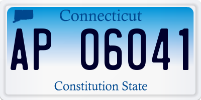 CT license plate AP06041