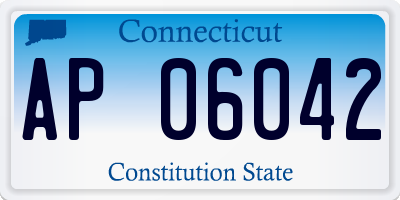 CT license plate AP06042