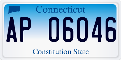 CT license plate AP06046