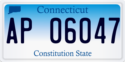 CT license plate AP06047