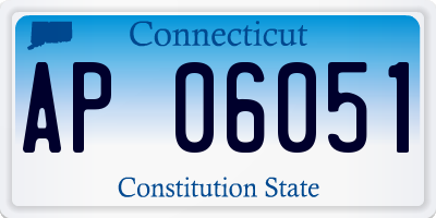 CT license plate AP06051