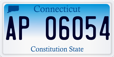 CT license plate AP06054