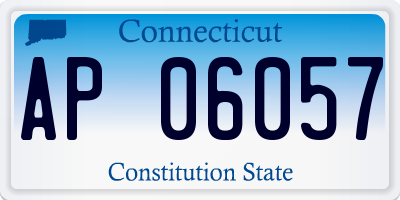CT license plate AP06057