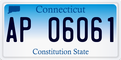 CT license plate AP06061