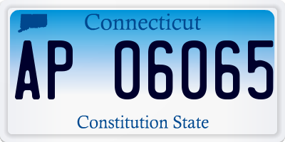 CT license plate AP06065
