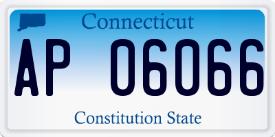 CT license plate AP06066