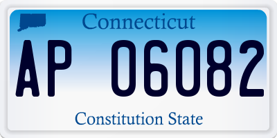 CT license plate AP06082