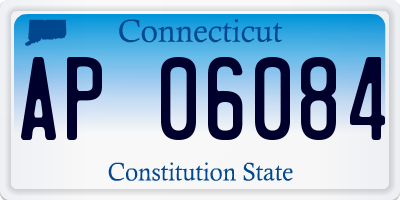 CT license plate AP06084