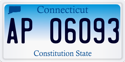 CT license plate AP06093