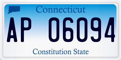 CT license plate AP06094