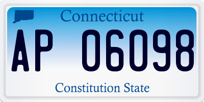 CT license plate AP06098