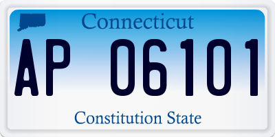 CT license plate AP06101