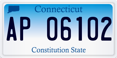 CT license plate AP06102