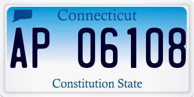 CT license plate AP06108