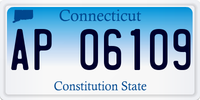 CT license plate AP06109