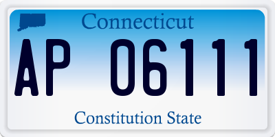 CT license plate AP06111