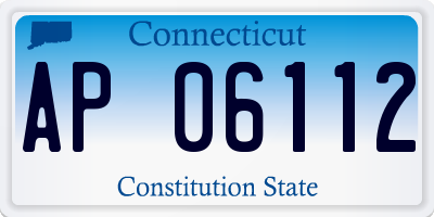 CT license plate AP06112