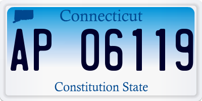 CT license plate AP06119