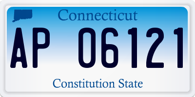 CT license plate AP06121