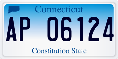 CT license plate AP06124