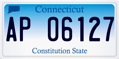 CT license plate AP06127