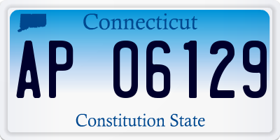 CT license plate AP06129