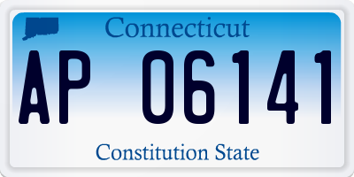 CT license plate AP06141