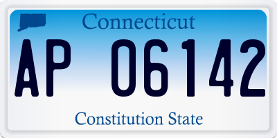 CT license plate AP06142