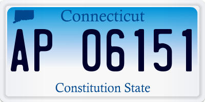 CT license plate AP06151