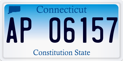 CT license plate AP06157