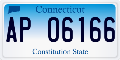 CT license plate AP06166