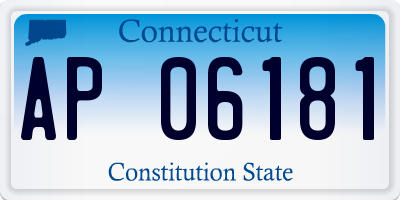 CT license plate AP06181
