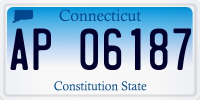 CT license plate AP06187