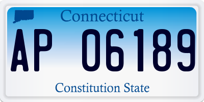 CT license plate AP06189