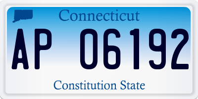 CT license plate AP06192