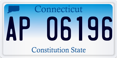 CT license plate AP06196
